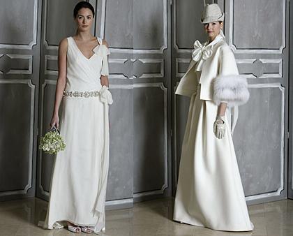 propuestas de vestidos de novia vintage de Carolina Herrera