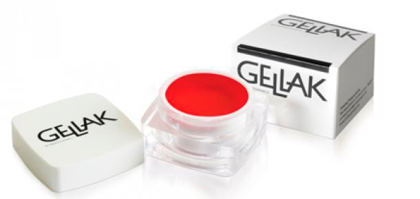 esmalte de uñas permanente Gellak en color rojo