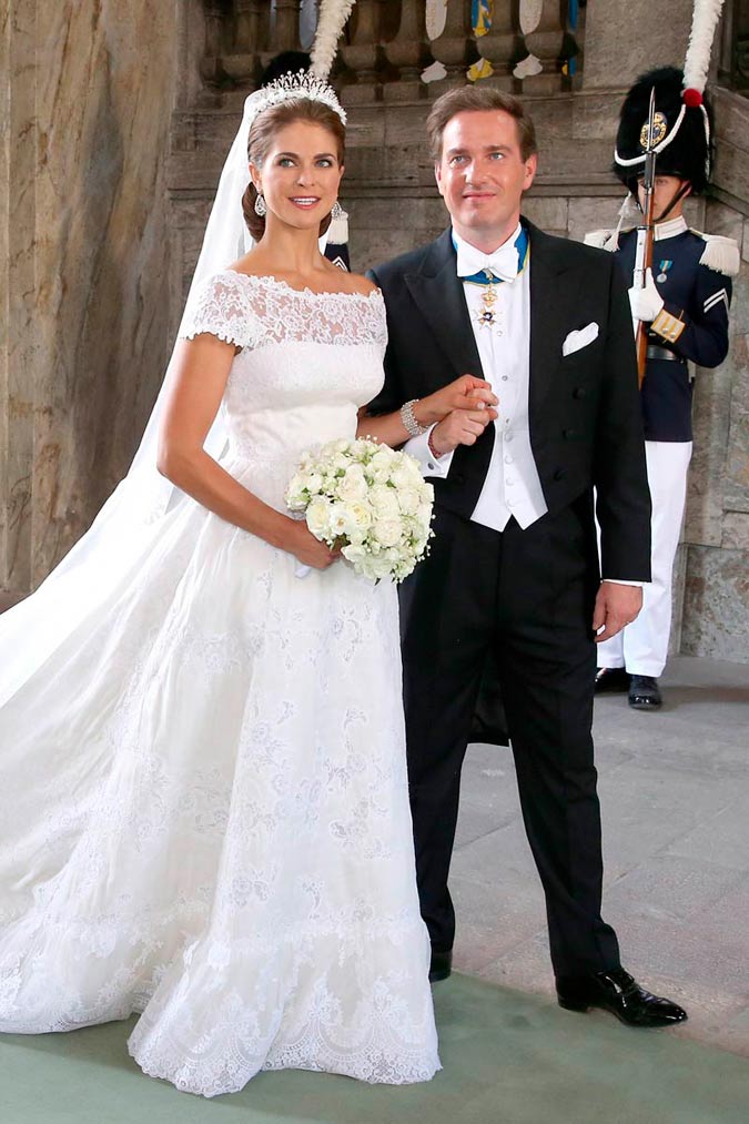 Magdalena de Suecia y Christopher O’Neil en su boda