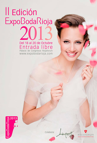 cartel promocional de la feria ExpoBodaRioja 2013