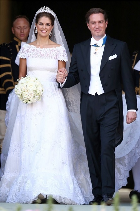 Magdalena de Suecia con su vestido de novia de Valentino