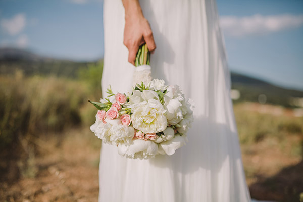 Las flores de novia según el vestido, el pelo y el estilo